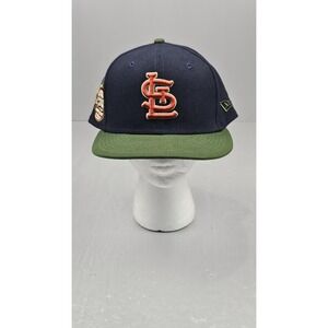 St. Louis Cardinals New Era Navy Sprouted 59FIFTY Fitted Hat Mens 7 5/8 Limited